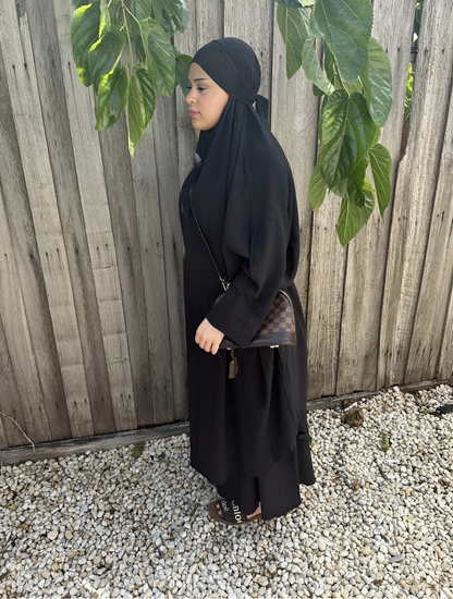 Black Jilbab Set