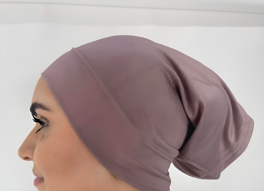 Premium Cotton Head Caps- Plum