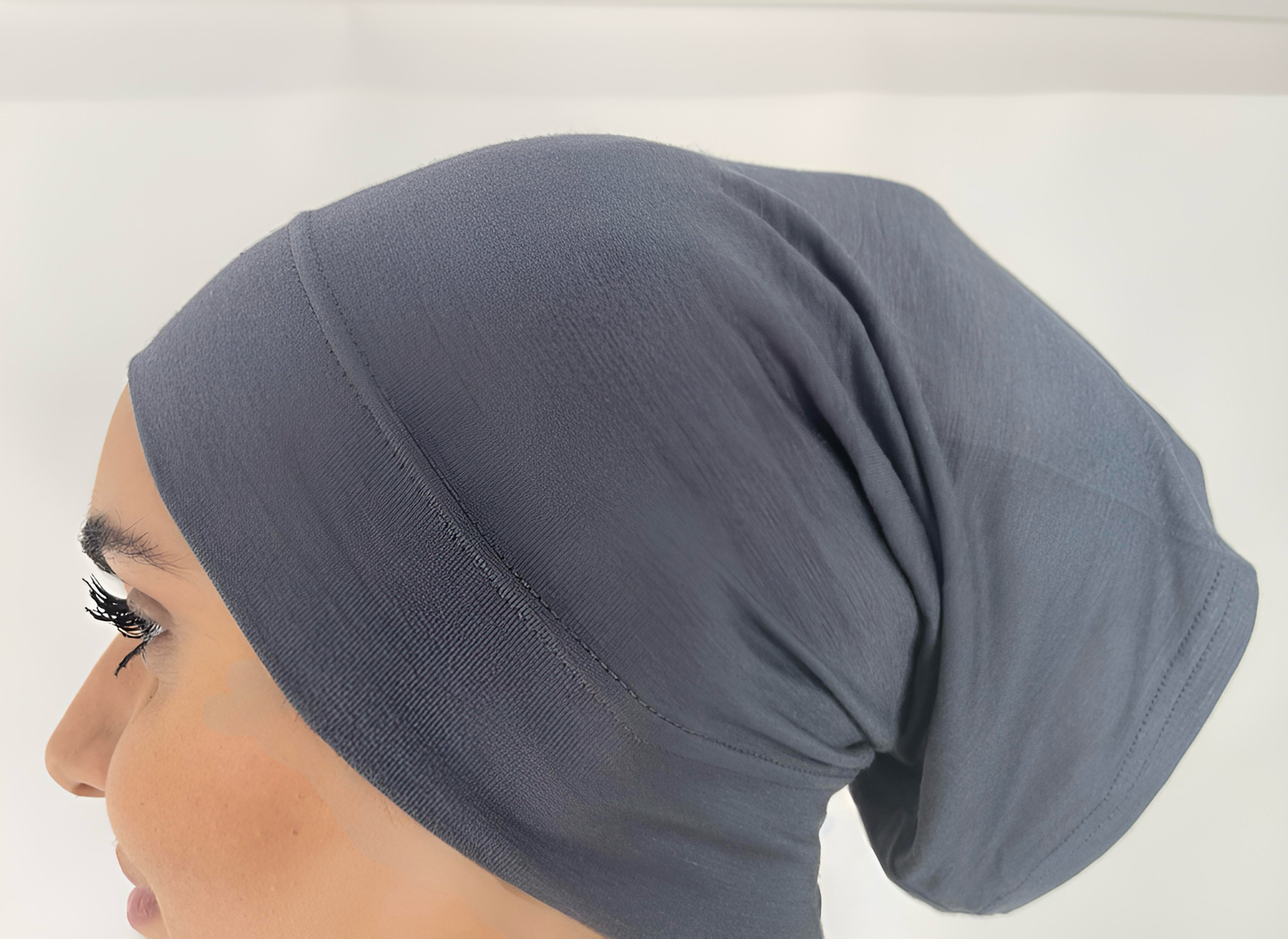 Premium Cotton Head Caps- Grey