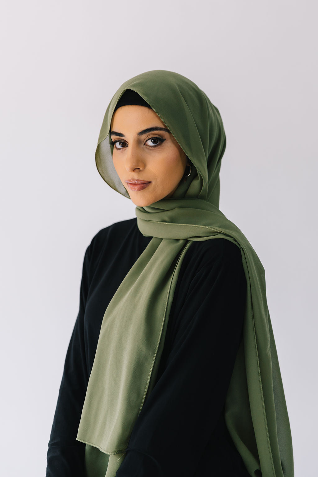 Chiffon Scarf - Olive