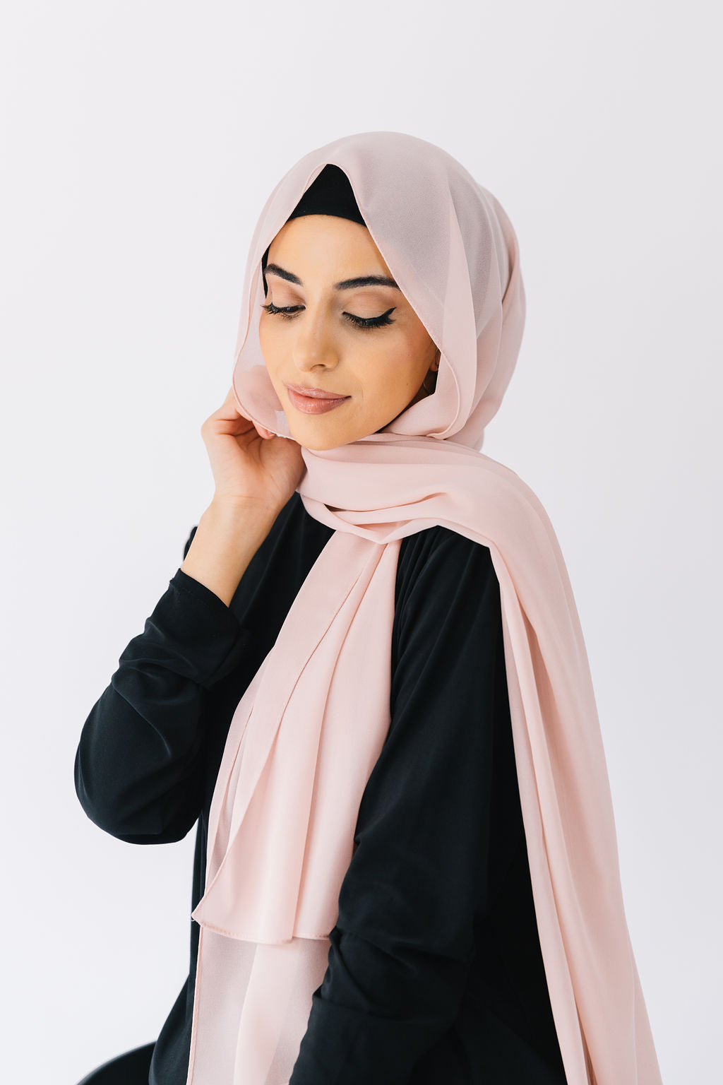 Chiffon Scarf - Dusty Pink