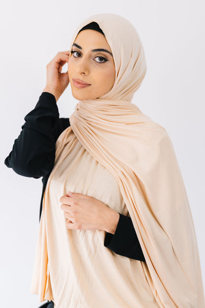 Jersey Scarf - Cream