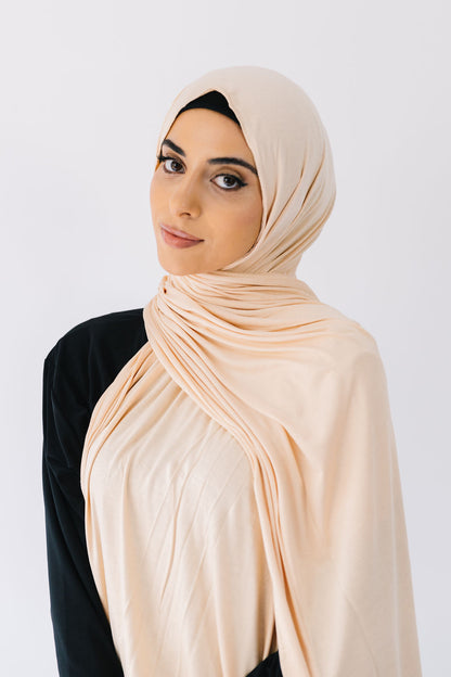 Jersey Scarf - Cream